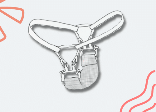 une Ceinture avec serviette hygiénique jetable