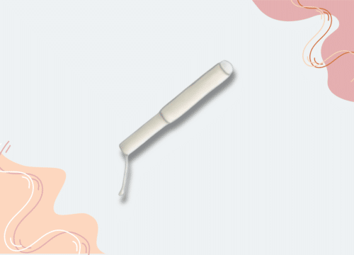 un produit hygiénique feminin :tampon avec applicateur en carton