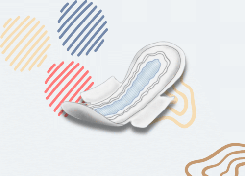 Maxi serviette hygiénique jetable avec des ailettes